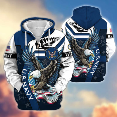 Premium Honoring All Who Served US Veterans Zip Hoodie, Gifts For US Veterans