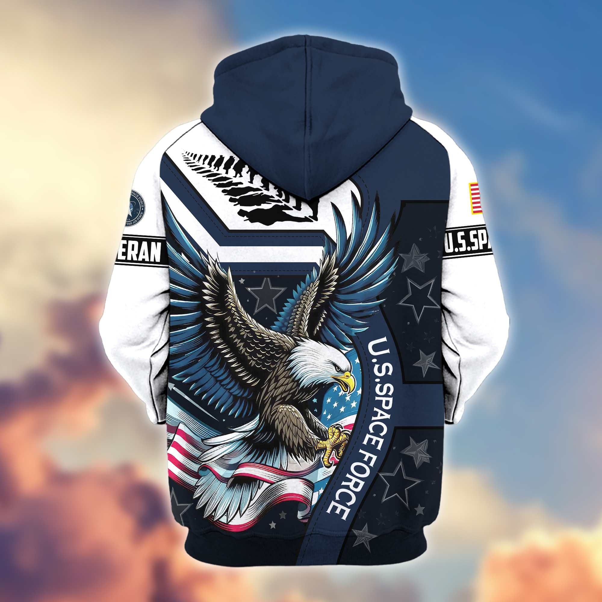 Premium Honoring All Who Served US Veterans Zip Hoodie, Gifts For US Veterans