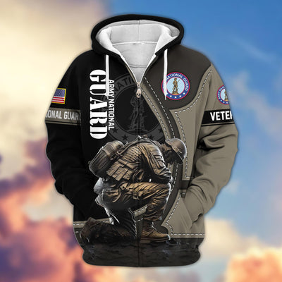 Premium US Veterans Zip Hoodie, Gifts For US Veterans
