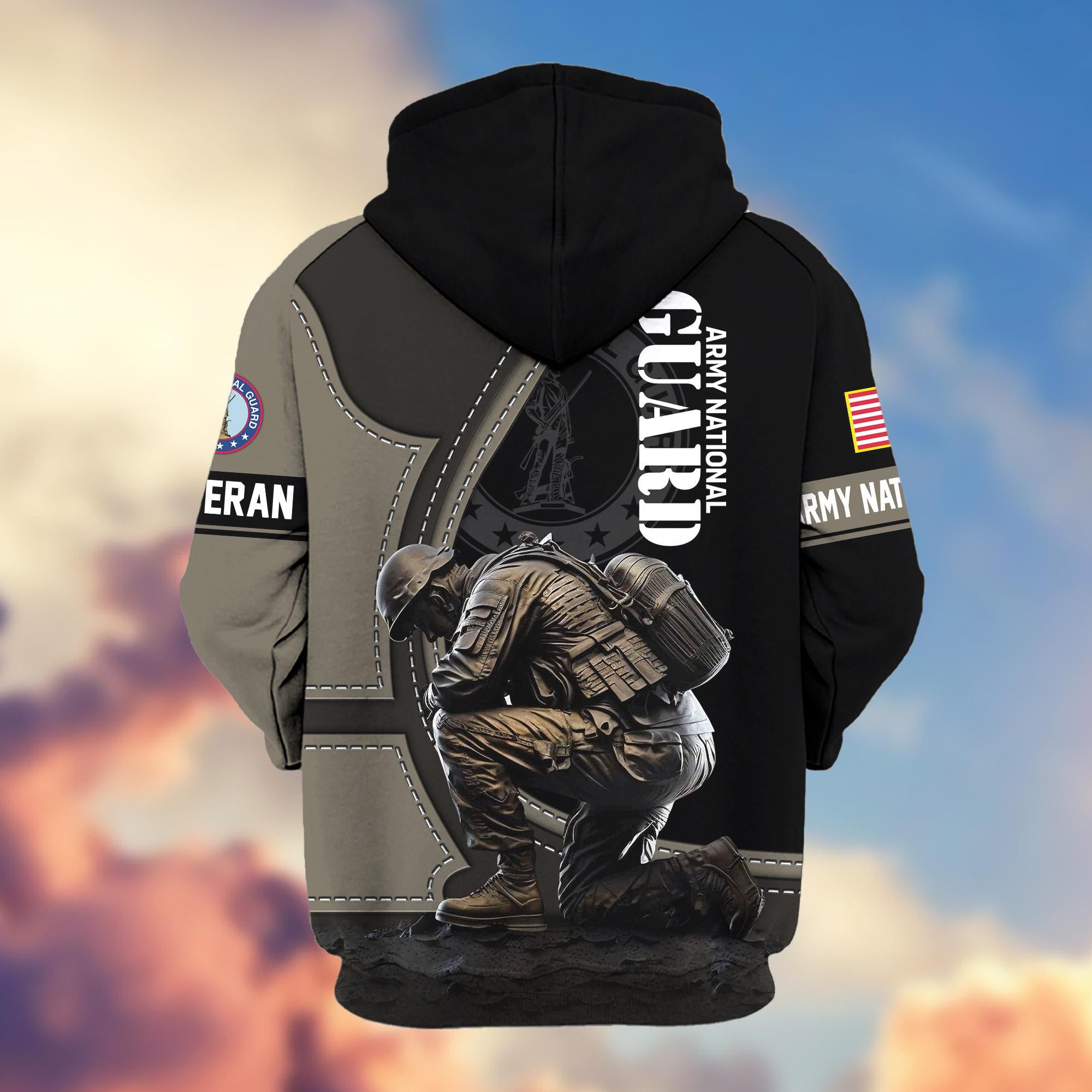 Premium US Veterans Zip Hoodie, Gifts For US Veterans