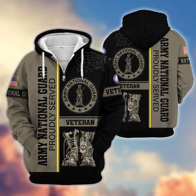 Premium US Veterans Zip Hoodie, Gifts For US Veterans Gifts On Father's Day, Armed Force Day, Independence Day, Veterans Day.