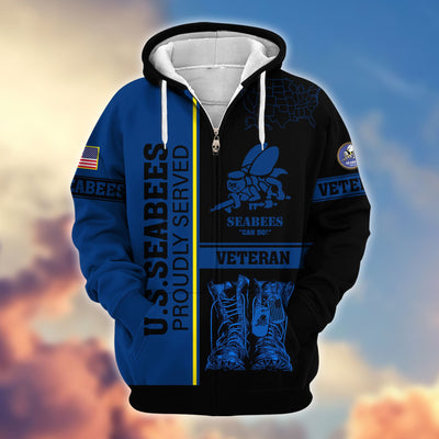 Premium US Veterans Zip Hoodie, Gifts For US Veterans Gifts On Father's Day, Armed Force Day, Independence Day, Veterans Day.