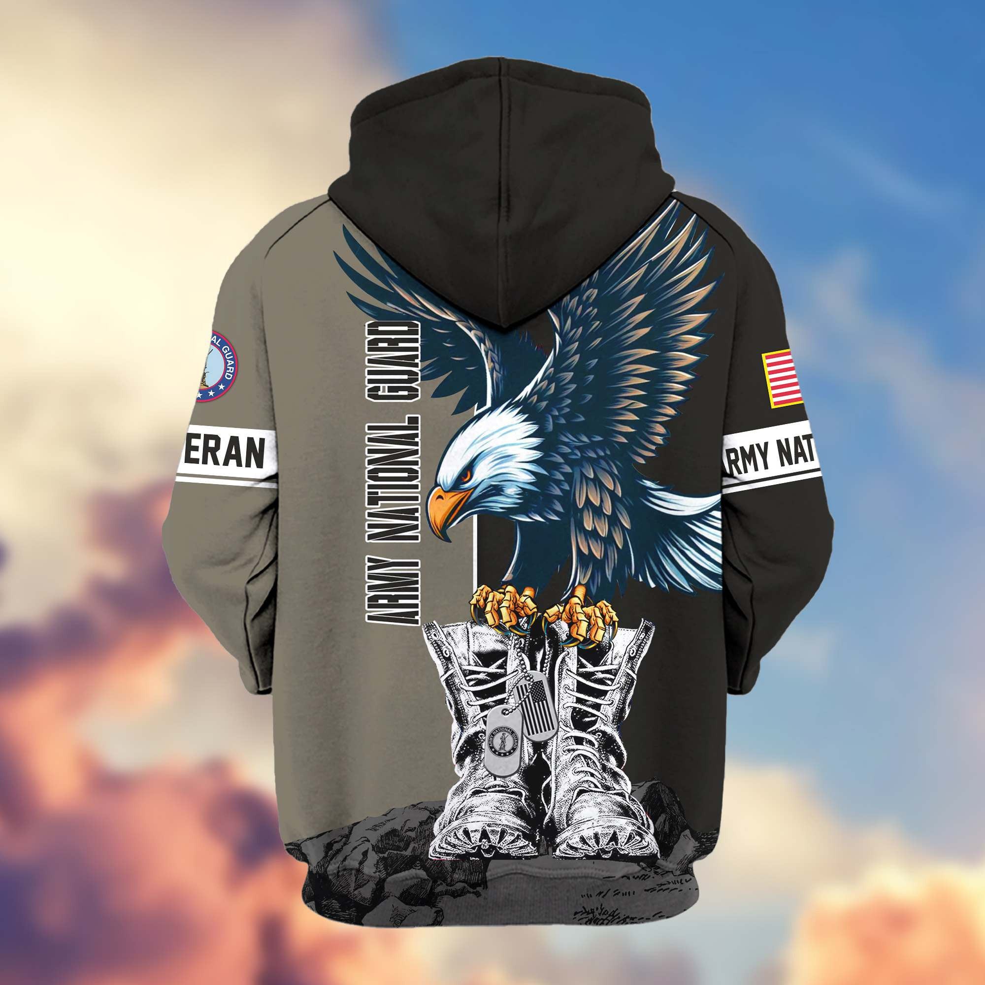 Premium US Veterans Zip Hoodie, Gifts For US Veterans, Gifts For Dad, Gifts On Armed Force Day, Independence Day, Veterans Day.