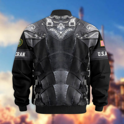 Premium US Veterans Bomber Jacket, Gifts For US Veterans, Gifts On Father's Day, Armed Force Day, Independence Day, Veterans Day.