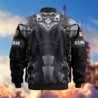 Premium US Veterans Bomber Jacket, Gifts For US Veterans, Gifts On Father's Day, Armed Force Day, Independence Day, Veterans Day.