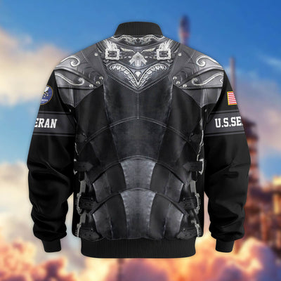 Premium US Veterans Bomber Jacket, Gifts For US Veterans, Gifts On Father's Day, Armed Force Day, Independence Day, Veterans Day.