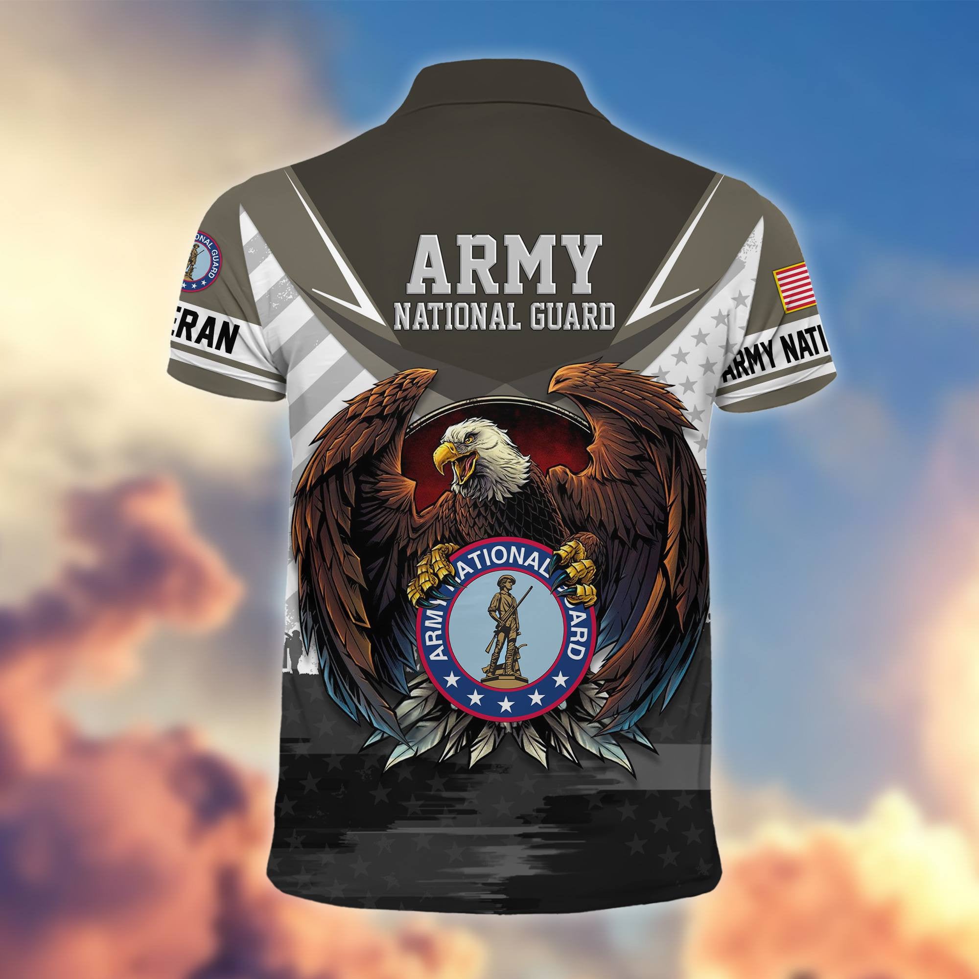 Premium US Veterans Polo Shirt, Gifts For US Veterans, Gifts On Father's Day, Armed Force Day, Independence Day, Veterans Day.