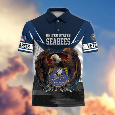 Premium US Veterans Polo Shirt, Gifts For US Veterans, Gifts On Father's Day, Armed Force Day, Independence Day, Veterans Day.