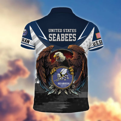 Premium US Veterans Polo Shirt, Gifts For US Veterans, Gifts On Father's Day, Armed Force Day, Independence Day, Veterans Day.