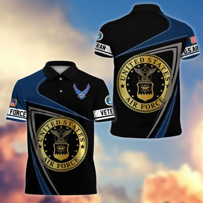 Premium US Veterans Polo Shirt, Gifts For US Veterans, Gifts On Father's Day, Independence Day, Veterans Day.