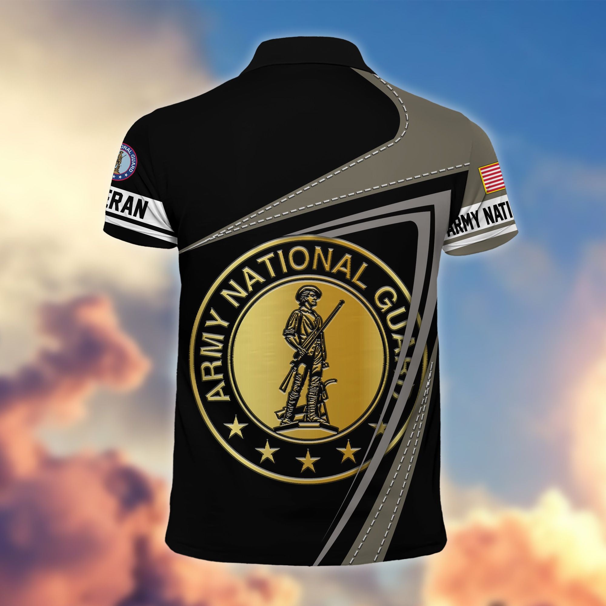 Premium US Veterans Polo Shirt, Gifts For US Veterans, Gifts On Father's Day, Independence Day, Veterans Day.