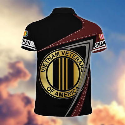 Premium US Veterans Polo Shirt, Gifts For US Veterans, Gifts On Father's Day, Independence Day, Veterans Day.