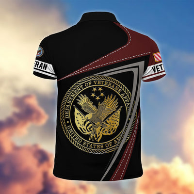 Premium US Veterans Polo Shirt, Gifts For US Veterans, Gifts On Father's Day, Independence Day, Veterans Day.