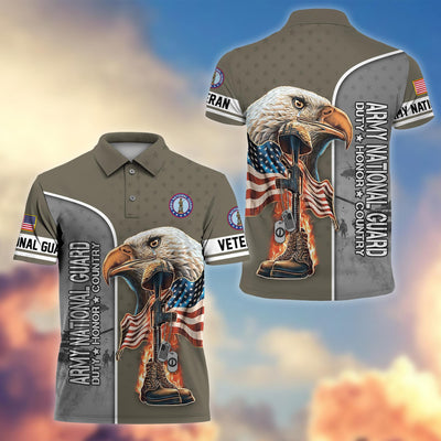 Premium US Veterans Polo Shirt, Gifts For US Veterans, Gifts On Father's Day, Independence Day, Veterans Day.