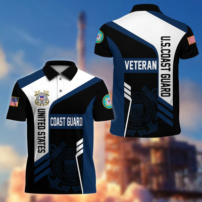Premium US Veterans Polo Shirt, Gifts For Dad, For Husband, Gifts For US Veterans, Gifts On Father's Day, Independence Day, Veterans Day.