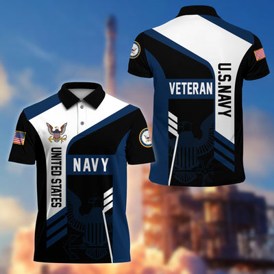 Premium US Veterans Polo Shirt, Gifts For Dad, For Husband, Gifts For US Veterans, Gifts On Father's Day, Independence Day, Veterans Day.