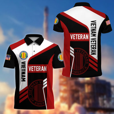 Premium US Veterans Polo Shirt, Gifts For Dad, For Husband, Gifts For US Veterans, Gifts On Father's Day, Independence Day, Veterans Day.