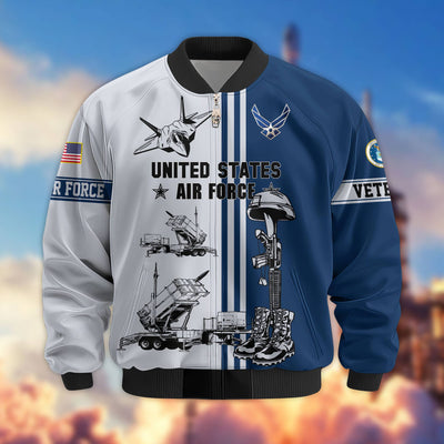 Premium US Veterans Bomber Jacket, Gifts For Dad, Gifts For US Veterans, Gifts For US Veterans, Gifts On Father's Day, Independence Day, Veterans Day.