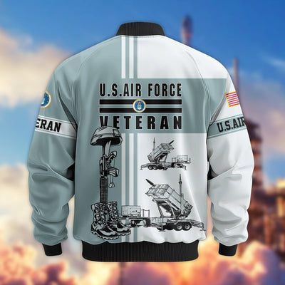 Premium US Veterans Bomber Jacket, Gifts For Dad, Gifts For US Veterans, Gifts For US Veterans, Gifts On Father's Day, Independence Day, Veterans Day.