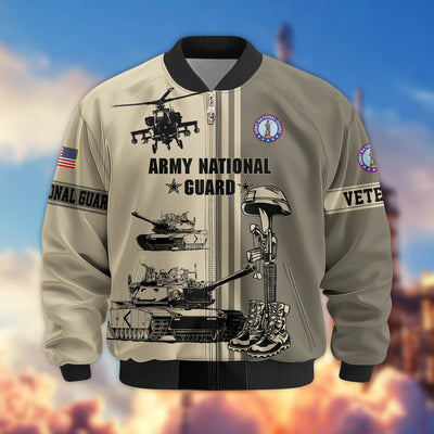 Premium US Veterans Bomber Jacket, Gifts For Dad, Gifts For US Veterans, Gifts For US Veterans, Gifts On Father's Day, Independence Day, Veterans Day.