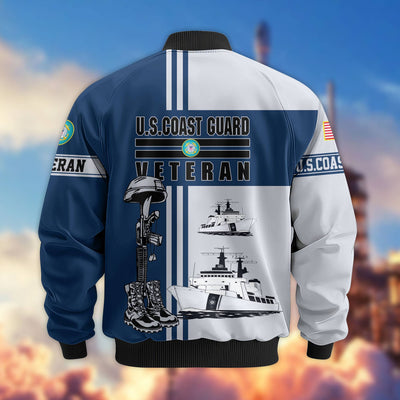 Premium US Veterans Bomber Jacket, Gifts For Dad, Gifts For US Veterans, Gifts For US Veterans, Gifts On Father's Day, Independence Day, Veterans Day.
