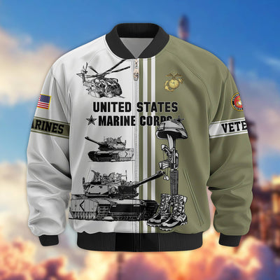 Premium US Veterans Bomber Jacket, Gifts For Dad, Gifts For US Veterans, Gifts For US Veterans, Gifts On Father's Day, Independence Day, Veterans Day.