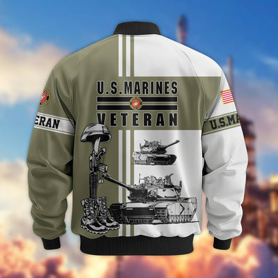 Premium US Veterans Bomber Jacket, Gifts For Dad, Gifts For US Veterans, Gifts For US Veterans, Gifts On Father's Day, Independence Day, Veterans Day.