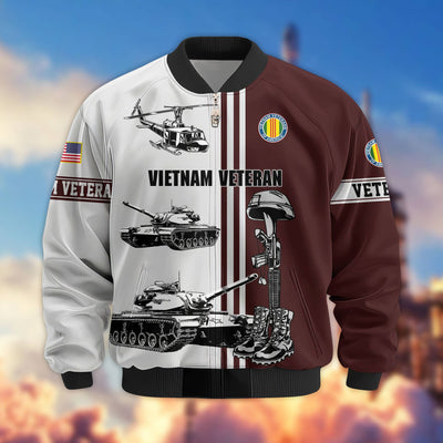 Premium US Veterans Bomber Jacket, Gifts For Dad, Gifts For US Veterans, Gifts For US Veterans, Gifts On Father's Day, Independence Day, Veterans Day.