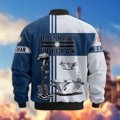 Premium US Veterans Bomber Jacket, Gifts For Dad, Gifts For US Veterans, Gifts For US Veterans, Gifts On Father's Day, Independence Day, Veterans Day.