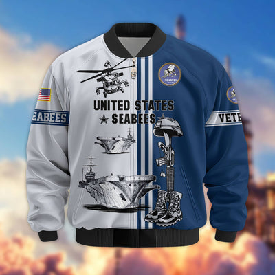 Premium US Veterans Bomber Jacket, Gifts For Dad, Gifts For US Veterans, Gifts For US Veterans, Gifts On Father's Day, Independence Day, Veterans Day.