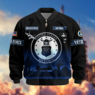 Premium US Veterans Bomber Jacket, Gifts For Dad, Gifts For US Veterans, Gifts For US Veterans, Gifts On Father's Day, Independence Day, Veterans Day.