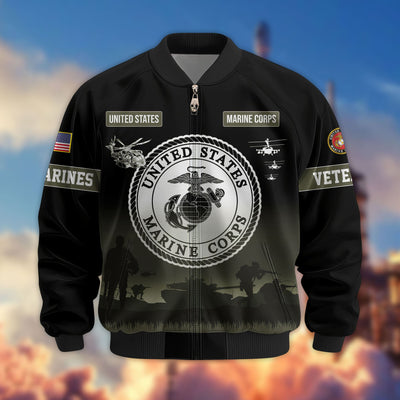 Premium US Veterans Bomber Jacket, Gifts For Dad, Gifts For US Veterans, Gifts For US Veterans, Gifts On Father's Day, Independence Day, Veterans Day.