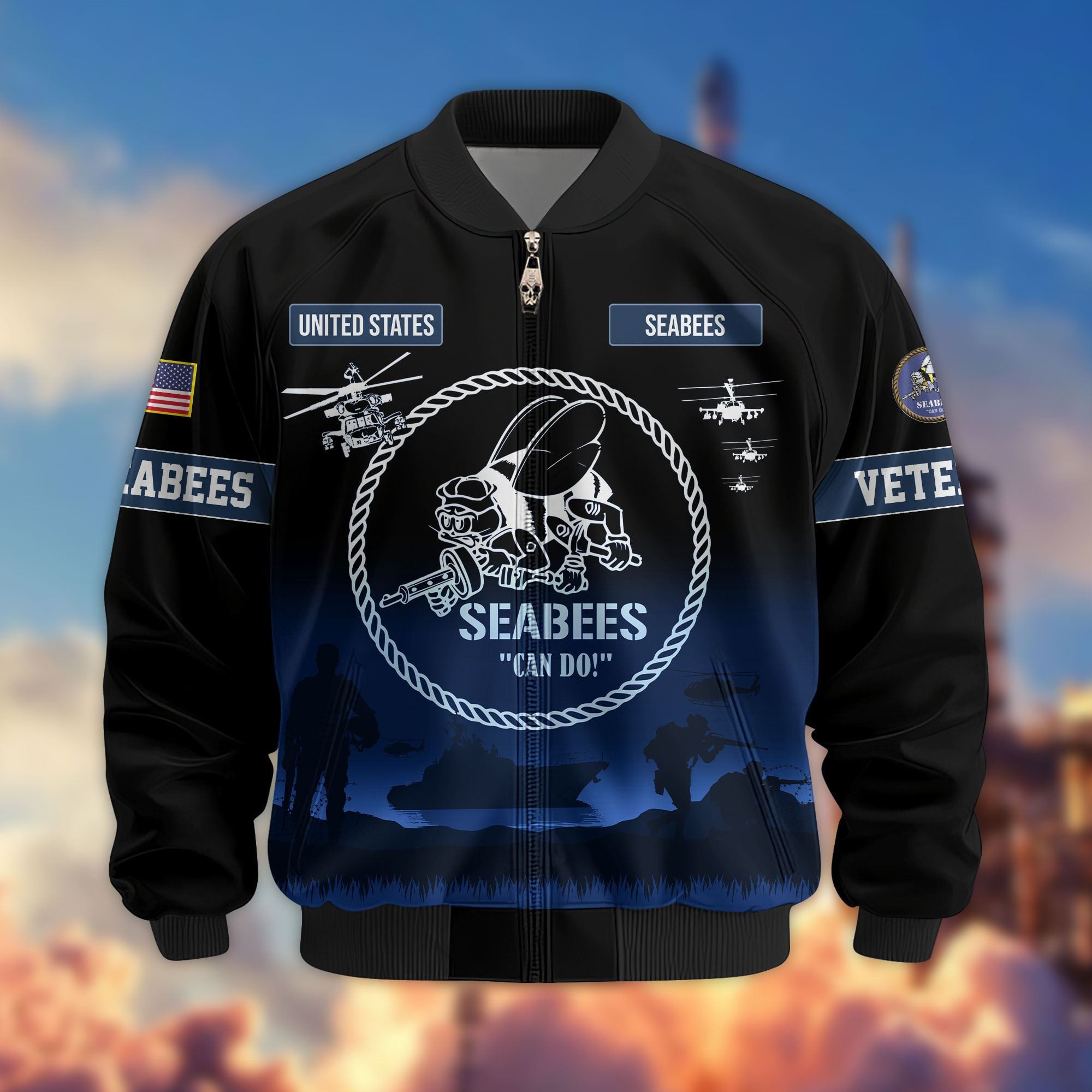 Premium US Veterans Bomber Jacket, Gifts For Dad, Gifts For US Veterans, Gifts For US Veterans, Gifts On Father's Day, Independence Day, Veterans Day.