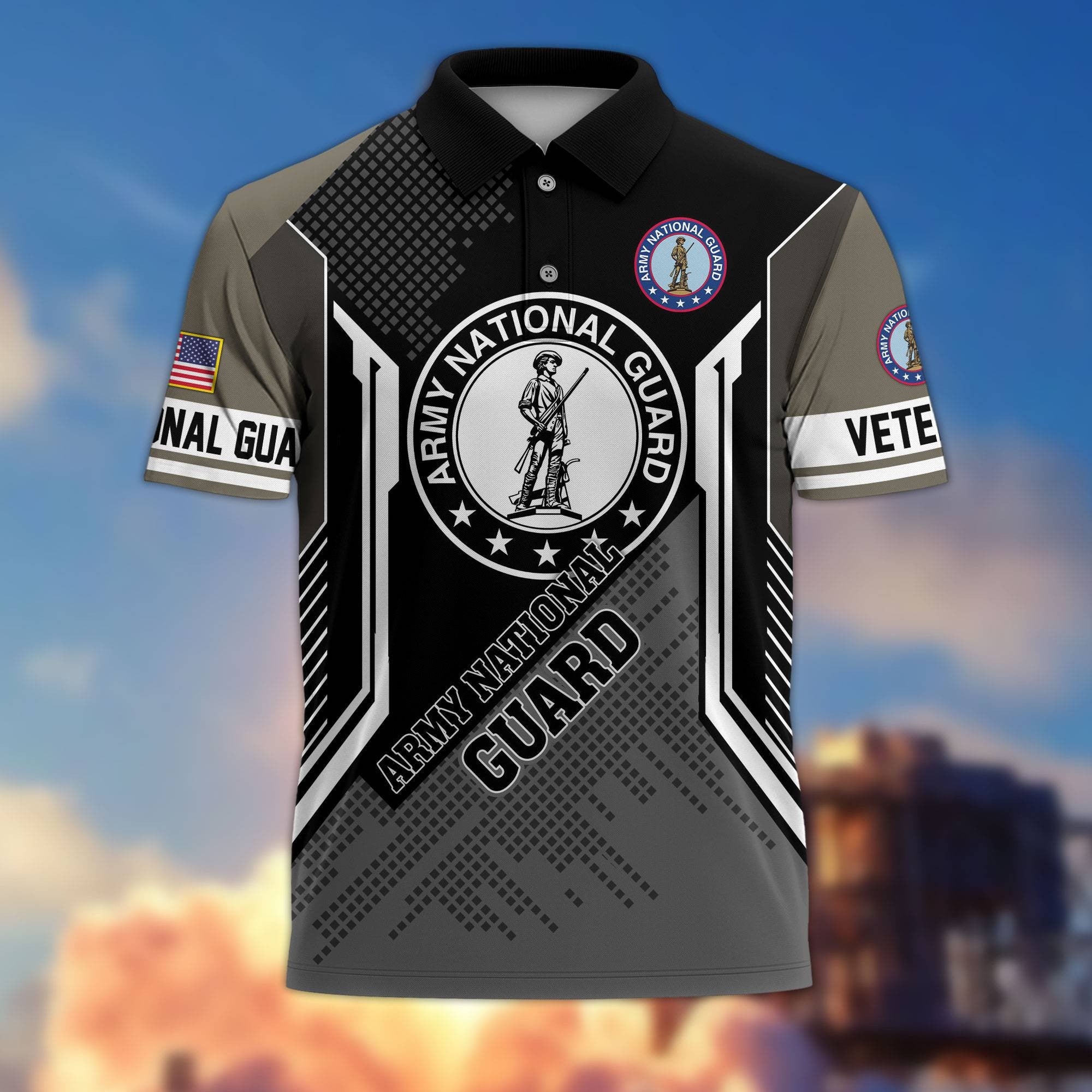 Premium US Veterans Polo Shirt, Gifts For Dad, For Husband, Gifts For US Veterans, Gifts On Father's Day, Independence Day, Veterans Day.