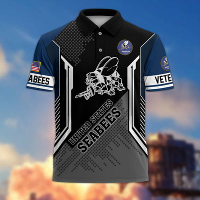 Premium US Veterans Polo Shirt, Gifts For Dad, For Husband, Gifts For US Veterans, Gifts On Father's Day, Independence Day, Veterans Day.