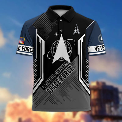 Premium US Veterans Polo Shirt, Gifts For Dad, For Husband, Gifts For US Veterans, Gifts On Father's Day, Independence Day, Veterans Day.