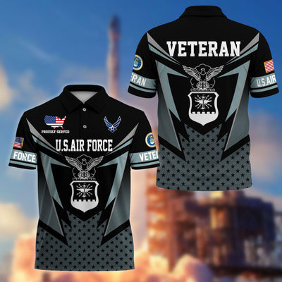 Premium US Veterans Polo Shirt, Gifts For US Veterans, Gifts On Father's Day, Independence Day, Armed Forces Day, Veterans Day.