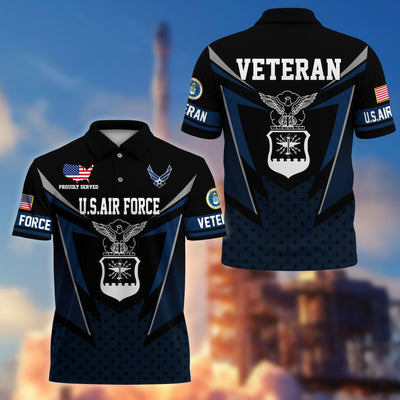 Premium US Veterans Polo Shirt, Gifts For US Veterans, Gifts On Father's Day, Independence Day, Armed Forces Day, Veterans Day.