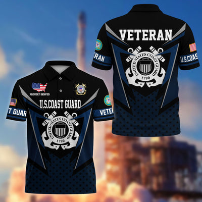 Premium US Veterans Polo Shirt, Gifts For US Veterans, Gifts On Father's Day, Independence Day, Armed Forces Day, Veterans Day.