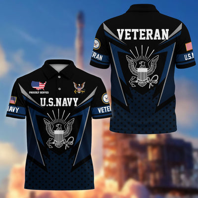 Premium US Veterans Polo Shirt, Gifts For US Veterans, Gifts On Father's Day, Independence Day, Armed Forces Day, Veterans Day.