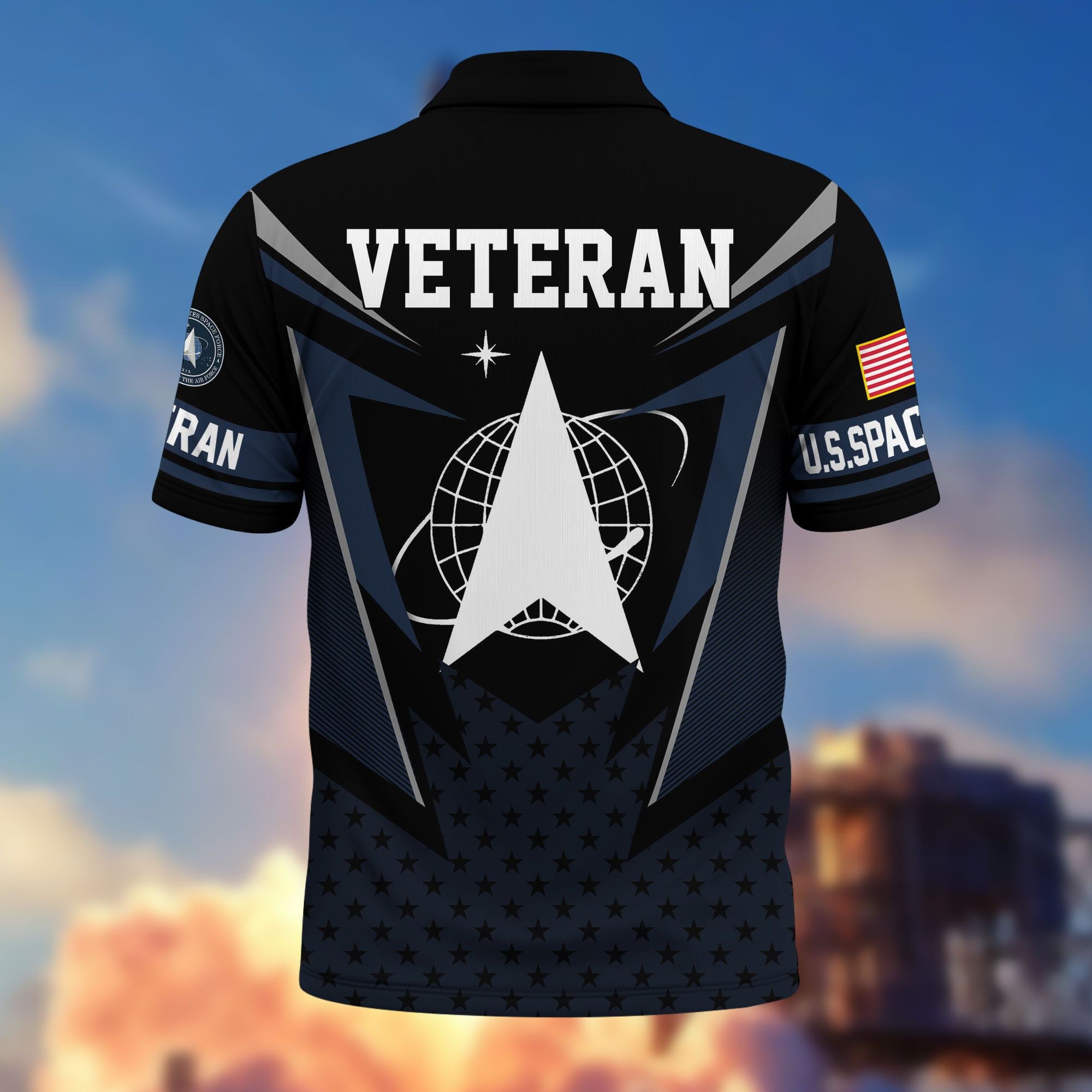 Premium US Veterans Polo Shirt, Gifts For US Veterans, Gifts On Father's Day, Independence Day, Armed Forces Day, Veterans Day.