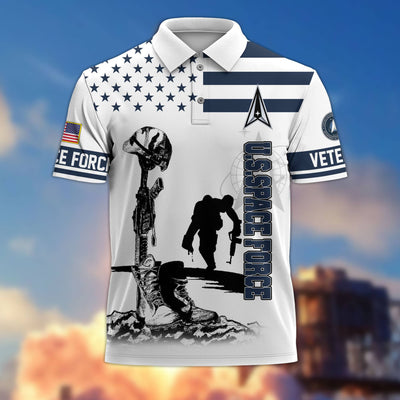 Premium US Veterans Polo Shirt, Gifts For US Veterans, Gifts On Father's Day, Independence Day, Armed Forces Day, Veterans Day.