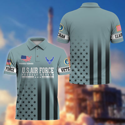 Premium US Veterans Polo Shirt, Gifts For US Veterans, Gifts On Father's Day, Independence Day, Armed Forces Day, Veterans Day.