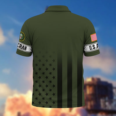 Premium US Veterans Polo Shirt, Gifts For US Veterans, Gifts On Father's Day, Independence Day, Armed Forces Day, Veterans Day.