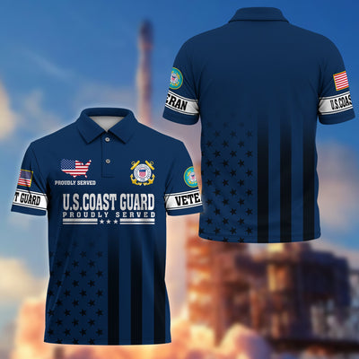Premium US Veterans Polo Shirt, Gifts For US Veterans, Gifts On Father's Day, Independence Day, Armed Forces Day, Veterans Day.