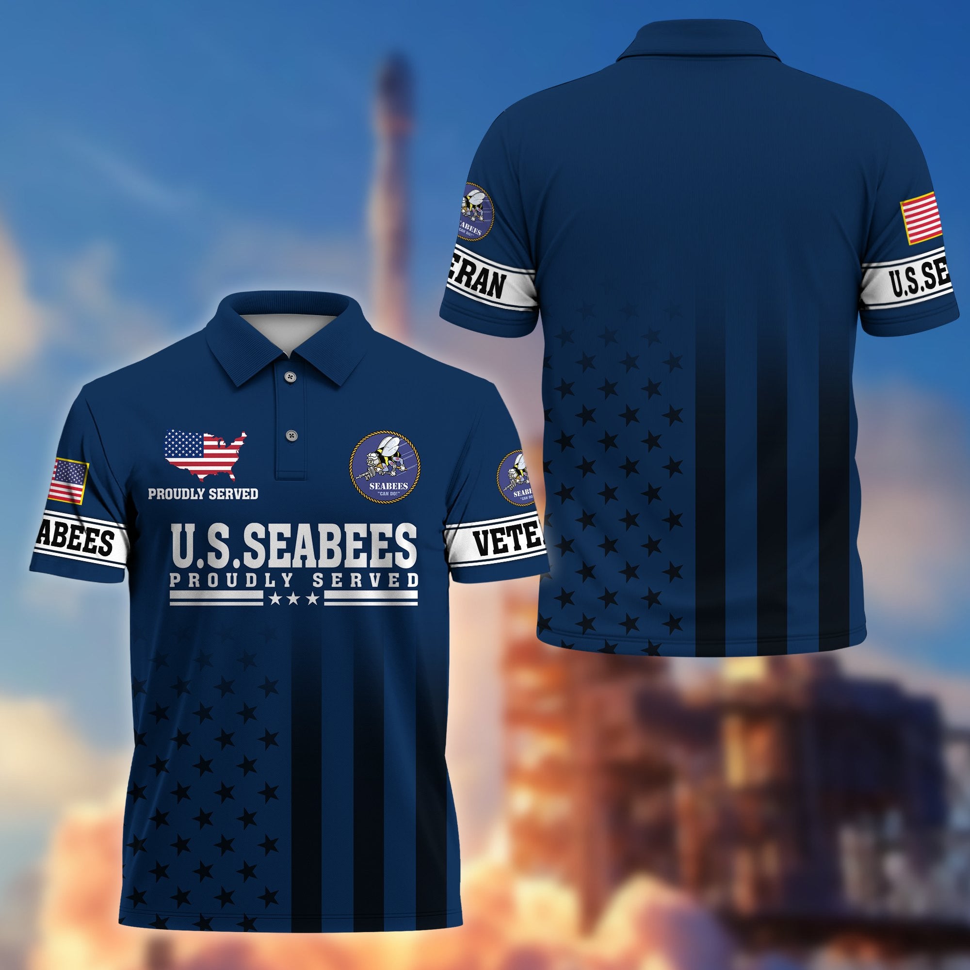 Premium US Veterans Polo Shirt, Gifts For US Veterans, Gifts On Father's Day, Independence Day, Armed Forces Day, Veterans Day.