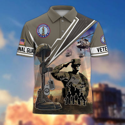 Premium US Veterans Polo Shirt, Gifts For US Veterans, Gifts On Father's Day, Independence Day, Armed Forces Day, Veterans Day.