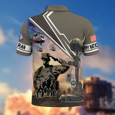 Premium US Veterans Polo Shirt, Gifts For US Veterans, Gifts On Father's Day, Independence Day, Armed Forces Day, Veterans Day.