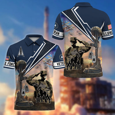 Premium US Veterans Polo Shirt, Gifts For US Veterans, Gifts On Father's Day, Independence Day, Armed Forces Day, Veterans Day.