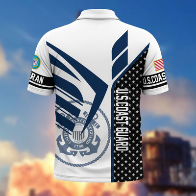 Premium US Veterans Polo Shirt, Gifts For US Veterans, Gifts On Father's Day, Independence Day, Armed Forces Day, Veterans Day.